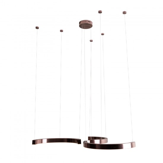 Suspensie LOTUS P0571D Max Light LED, Bronz, Polonia