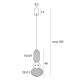 Pendul BORA P0591 Max Light LED, Negru, Polonia