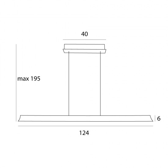 Suspensie JO-JO P0596 Max Light LED, Negru, Polonia