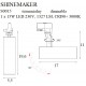 Downlight Sina 3 Faze SHINEMAKER S0015 Max Light LED, Alb, Polonia