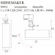 Downlight Sina 3 Faze SHINEMAKER S0016 Max Light LED, Negru, Polonia