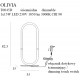 Veioza OLIVIA T0045D Max Light LED, Auriu, Polonia