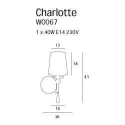 Aplica CHARLOTTE W0067 Max Light E14, Crom, Polonia