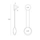 Suspensie SUNSET W0327 Max Light LED, Negru, Polonia