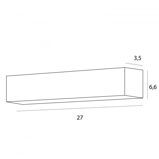 Spot Aplicat X-LINE C0254 Max Light LED, Alb, Polonia