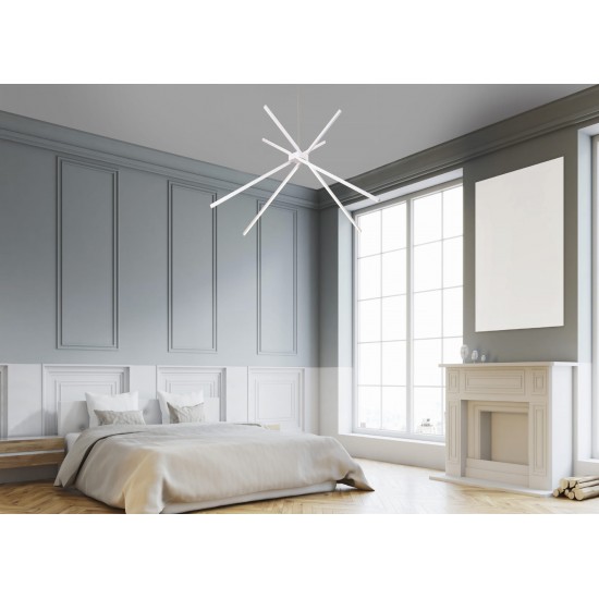 Suspensie SPIDER P0270 Max Light LED, Alb, Polonia