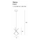 Suspensie XENA P0403 Max Light E27, Alama, Polonia