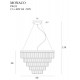 Candelabru MONACOP15 P0424 Max Light G9, Auriu, Polonia