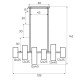 Suspensie LAXER P0504 Max Light GU10, Alb, Polonia
