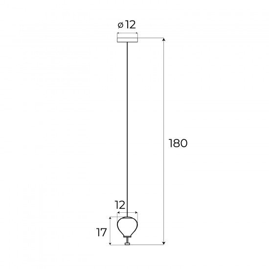 Pendul PALLONCINI P0575 Max Light LED, Alb, Polonia