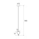 Pendul PALLONCINI P0575 Max Light LED, Alb, Polonia