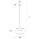 Pendul KIOTO P0549 Max Light E27, Lemn, Polonia