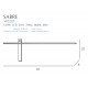Aplica SABRE W0283 Max Light LED, Negru, Polonia
