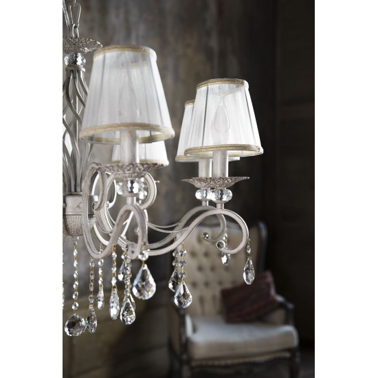 Candelabru  Grace Maytoni E14, Alb, ARM247-08-G, Germania