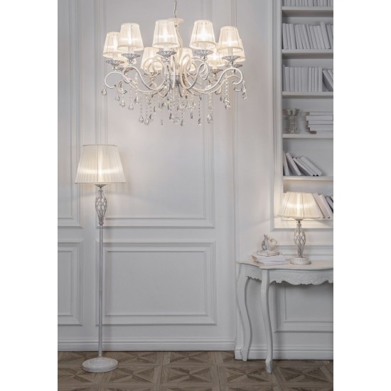 Candelabru  Grace Maytoni E14, Alb, ARM247-10-G, Germania