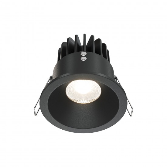 Downlight Incastrat Patrat Zoom Maytoni LED, Negru, DL034-L12W3K-D-B, Germania