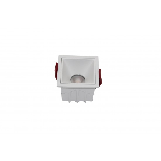 Downlight Incastrat Patrat Alfa LED Maytoni LED, Alb, DL043-01-10W3K-D-SQ-W, Germania