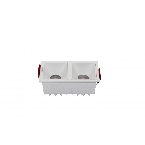 Downlight Incastrat Patrat Alfa LED Maytoni LED, Alb, DL043-02-10W4K-SQ-W, Germania