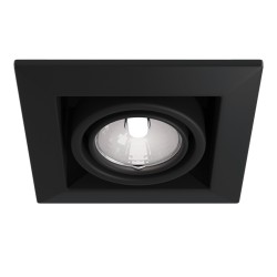 Downlight Patrat Metal Modern Maytoni GU10, Negru, DL008-2-01-B, Germania