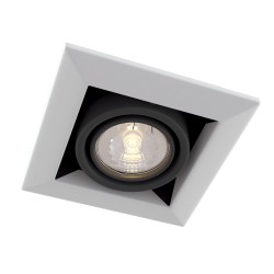 Downlight Patrat Metal Modern Maytoni GU10, Alb, DL008-2-01-W, Germania