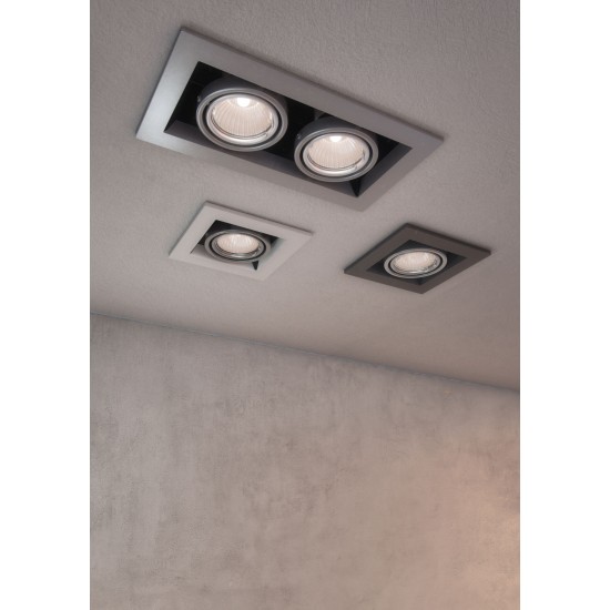 Downlight Patrat Metal Modern Maytoni GU10, Alb, DL008-2-01-W, Germania