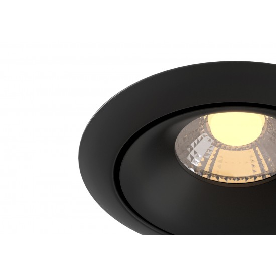 Downlight Circular Yin Maytoni Led, Negru, DL031-2-L8B, Germania