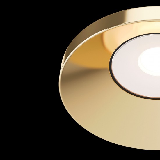 Downlight Circular Kappell Maytoni Led, Auriu, DL040-L10G4K, Germania