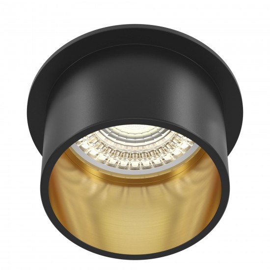 Downlight Circular Reif Maytoni GU10, Negru, DL050-01GB, Germania