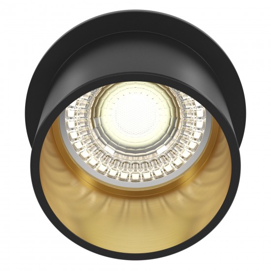 Downlight Circular Reif Maytoni GU10, Negru, DL050-01GB, Germania