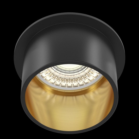 Downlight Circular Reif Maytoni GU10, Negru, DL050-01GB, Germania