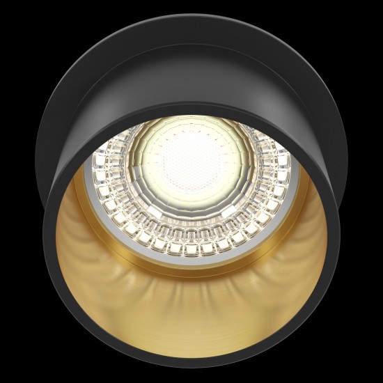 Downlight Circular Reif Maytoni GU10, Negru, DL050-01GB, Germania