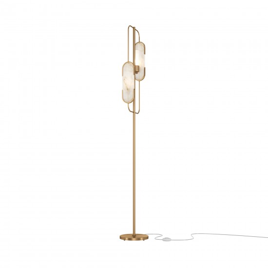 Lampadar Marmo Maytoni G9, Auriu, MOD099FL-02G, Germania