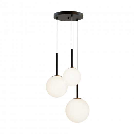 Suspensie Basic form Maytoni E14, Negru, MOD321PL-03B, Germania