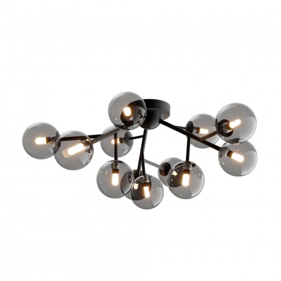 Lustra Plafon Dallas Maytoni G9, Negru, MOD545CL-12B, Germania