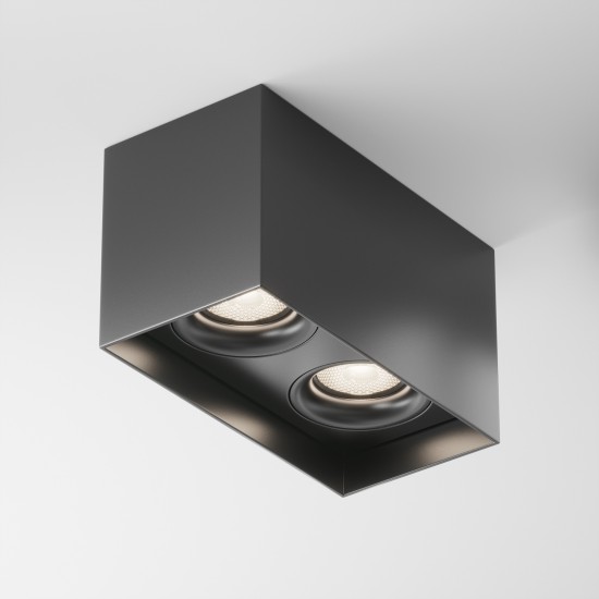 Downlight Aplicat Slim C015CL-02B Maytoni GU10, Negru, Germania