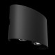 Aplica Exterior Strato Maytoni Led, Negru, O417WL-L4B3K, Germania