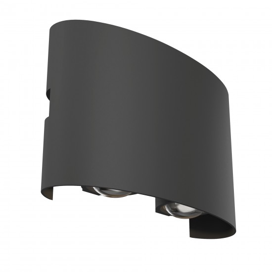 Aplica Exterior Strato Maytoni LED, Gri, O417WL-L4GR3K, Germania
