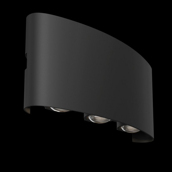 Aplica Exterior Strato Maytoni Led, Negru, O417WL-L6B3K, Germania