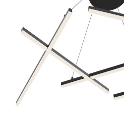 Suspensie  Line Maytoni Led, Negru, MOD016PL-L75B, Germania