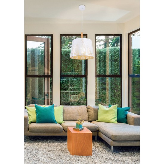 Pendul Lantern Maytoni E27, Alb, MOD029-PL-01-W, Germania