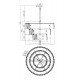 Candelabru Puntes Maytoni E14, Auriu, MOD043PL-18G, Germania
