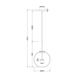 Pendul Cometa Maytoni Led,  Auriu , MOD056PL-L12G3K, Germania