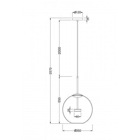 Pendul Cometa Maytoni Led,  Auriu , MOD056PL-L12G3K, Germania
