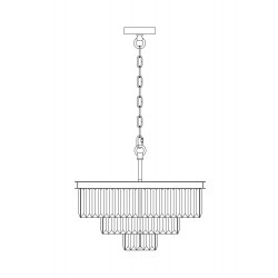 Candelabru Revero Maytoni E14, Auriu, MOD085PL-07BS, Germania