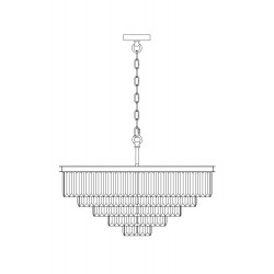 Candelabru Revero Maytoni E14, Auriu, MOD085PL-12BS, Germania