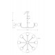 Candelabru Rendez-vous Maytoni E14, Auriu, MOD109PL-08BS, Germania