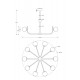 Candelabru Rendez-vous Maytoni E14, Auriu, MOD109PL-10BS, Germania