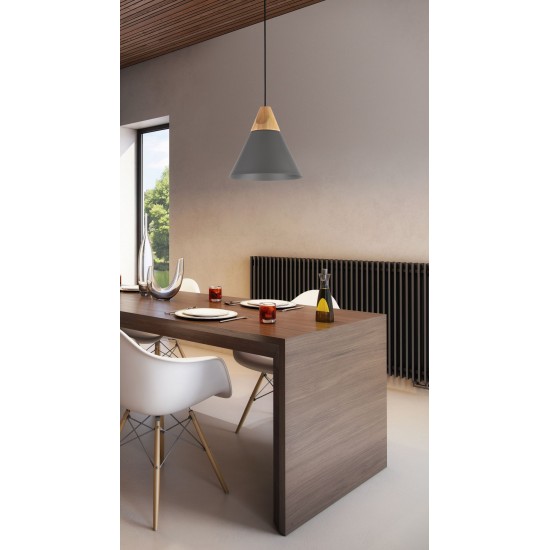 Pendul  Bicones Maytoni E27, Negru, P359-PL-220-C, Germania
