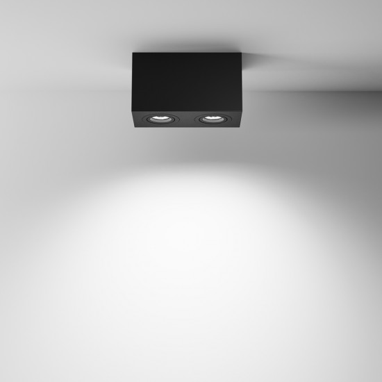 Downlight Aplicat Atom C017CL-02B Maytoni GU10, Negru, Germania
