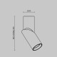 Downlight Aplicat Dafne C027CL-L10W4K Maytoni LED, Alb, Germania